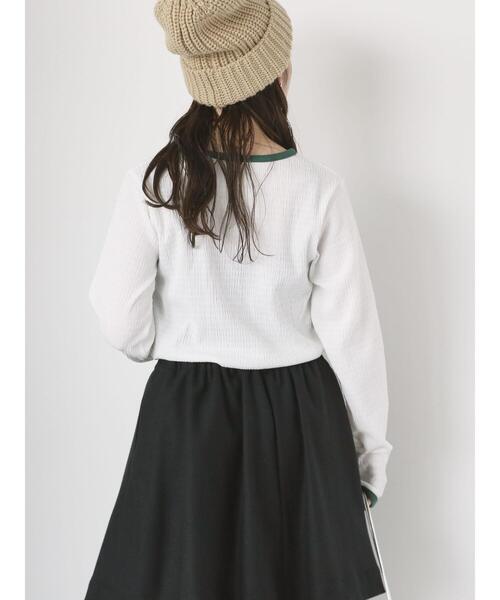 ehka sopo(エヘカソポ)の「しぼしぼプリントロンT(Tシャツ/カットソー・レディース・ブルー/キナリ/オフホワイト/ブラック・F)」の7枚目の写真