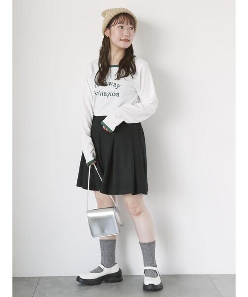 ehka sopo(エヘカソポ)の「しぼしぼプリントロンT(Tシャツ/カットソー・レディース・ブルー/キナリ/オフホワイト/ブラック・F)」の8枚目の写真