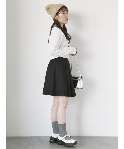 ehka sopo(エヘカソポ)の「しぼしぼプリントロンT(Tシャツ/カットソー・レディース・ブルー/キナリ/オフホワイト/ブラック・F)」の10枚目の写真