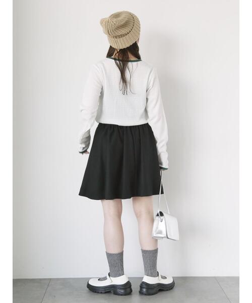 ehka sopo(エヘカソポ)の「しぼしぼプリントロンT(Tシャツ/カットソー・レディース・ブルー/キナリ/オフホワイト/ブラック・F)」の11枚目の写真