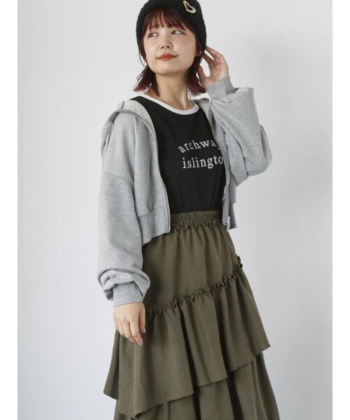 ehka sopo(エヘカソポ)の「しぼしぼプリントロンT(Tシャツ/カットソー・レディース・ブルー/キナリ/オフホワイト/ブラック・F)」の17枚目の写真