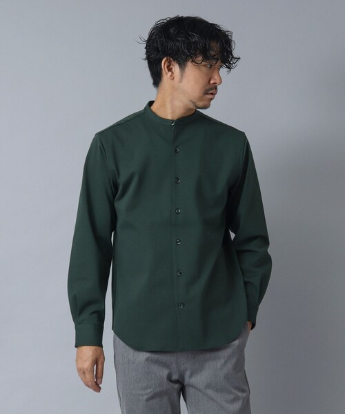 NOLLEY’S（ノーリーズ）の「【ACTIVE SECT】《限定展開 / 透湿 / UVカット》ポンチスリムバンドカラーシャツ（シャツ/ブラウス・メンズ・ブラック/グレー/ダークグリーン・L/M/S）」の10枚目の写真