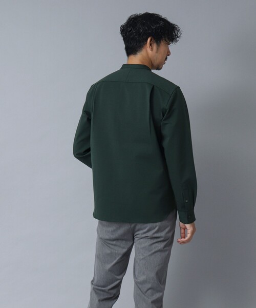 NOLLEY’S（ノーリーズ）の「【ACTIVE SECT】《限定展開 / 透湿 / UVカット》ポンチスリムバンドカラーシャツ（シャツ/ブラウス・メンズ・ブラック/グレー/ダークグリーン・L/M/S）」の15枚目の写真