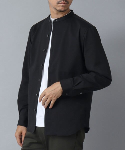 NOLLEY’S（ノーリーズ）の「【ACTIVE SECT】《限定展開 / 透湿 / UVカット》ポンチスリムバンドカラーシャツ（シャツ/ブラウス・メンズ・ブラック/グレー/ダークグリーン・L/M/S）」の19枚目の写真