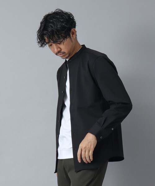 NOLLEY’S（ノーリーズ）の「【ACTIVE SECT】《限定展開 / 透湿 / UVカット》ポンチスリムバンドカラーシャツ（シャツ/ブラウス・メンズ・ブラック/グレー/ダークグリーン・L/M/S）」の20枚目の写真