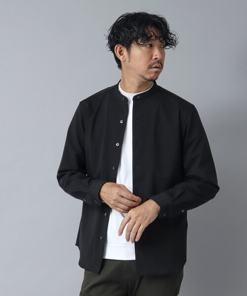 NOLLEY’S（ノーリーズ）の「【ACTIVE SECT】《限定展開 / 透湿 / UVカット》ポンチスリムバンドカラーシャツ（シャツ/ブラウス・メンズ・ブラック/グレー/ダークグリーン・L/M/S）」の21枚目の写真