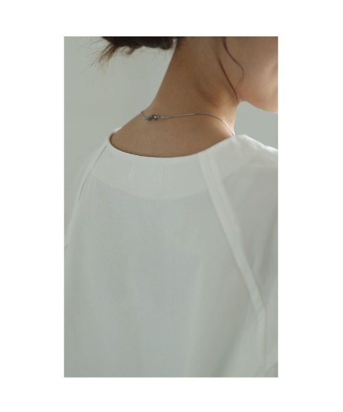 Sawa a la mode（サワアラモード）の「異素材ドッキングトップス（Tシャツ/カットソー・レディース・ホワイト/ブラック・FREE）」の9枚目の写真