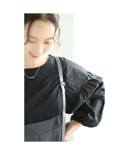 Sawa a la mode（サワアラモード）の「異素材ドッキングトップス（Tシャツ/カットソー・レディース・ホワイト/ブラック・FREE）」の17枚目の写真