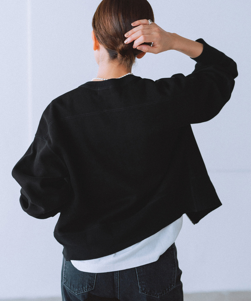 【IENA BLACK】 アンクルスウェット 2024AW IENA（イエナ）の「BLACKジップアップスウェット（スウェット