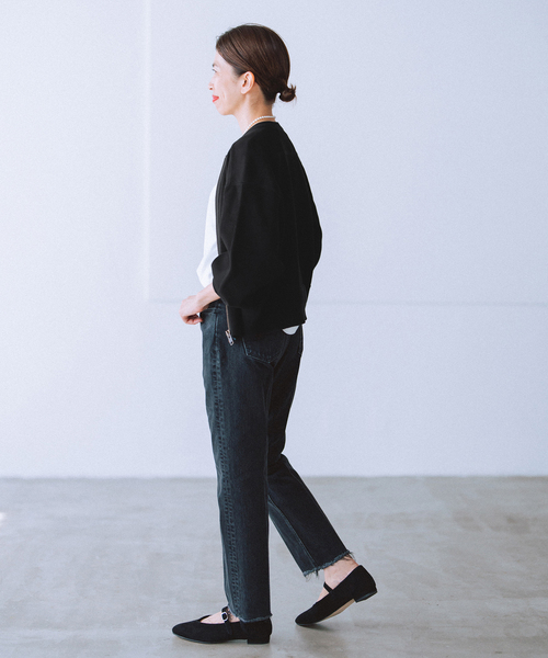 2024AW IENA イエナ　BLACK ジップアップスウェット BLACKジップアップスウェット（スウェット）｜IENA（イエナ）の