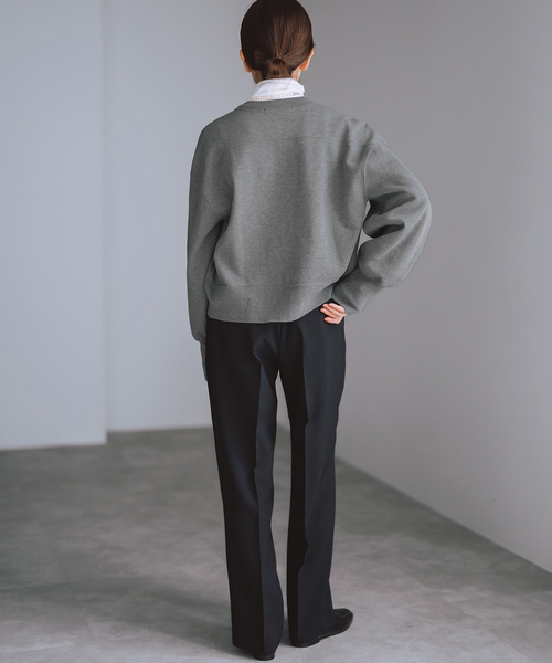 【IENA BLACK】 アンクルスウェット 2024AW BLACKジップアップスウェット（スウェット）｜IENA（イエナ）の