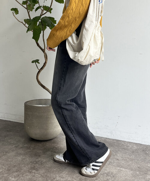 CPCM（シーピーシーエム）の「【新色/コーデュロイ】フレアデニム（デニムパンツ・レディース・インディゴブルー/ネイビー/ブルー/ブラック/ブラウン系その他/ブラック系その他・SMALL/MEDIUM/X-SMALL/PS/PM）」の9枚目の写真