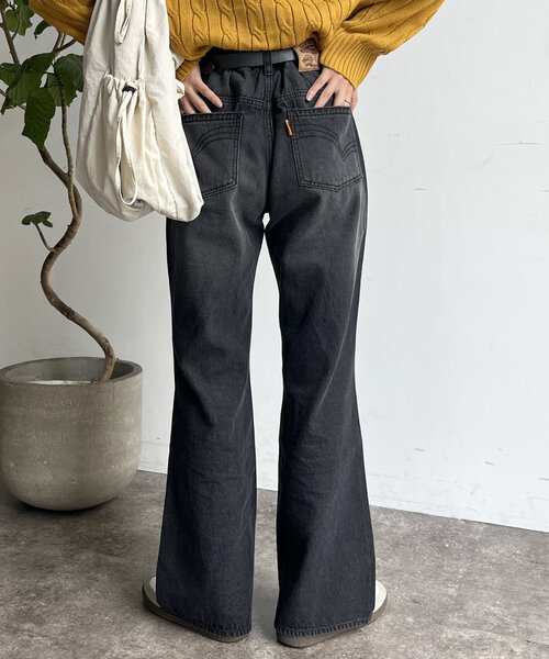 CPCM（シーピーシーエム）の「【新色/コーデュロイ】フレアデニム（デニムパンツ・レディース・インディゴブルー/ネイビー/ブルー/ブラック/ブラウン系その他/ブラック系その他・SMALL/MEDIUM/X-SMALL/PS/PM）」の10枚目の写真