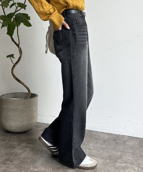 CPCM（シーピーシーエム）の「【新色/コーデュロイ】フレアデニム（デニムパンツ・レディース・インディゴブルー/ネイビー/ブルー/ブラック/ブラウン系その他/ブラック系その他・SMALL/MEDIUM/X-SMALL/PS/PM）」の11枚目の写真