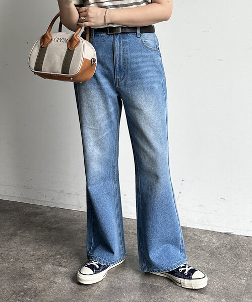 CPCM（シーピーシーエム）の「【新色/コーデュロイ】フレアデニム（デニムパンツ・レディース・インディゴブルー/ネイビー/ブルー/ブラック/ブラウン系その他/ブラック系その他・SMALL/MEDIUM/X-SMALL/PS/PM）」の17枚目の写真