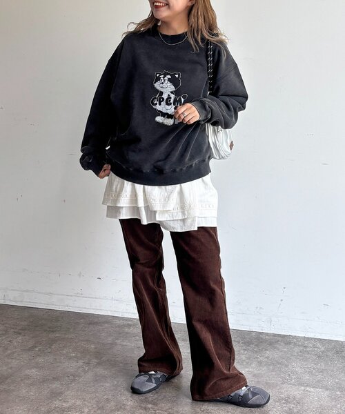 新色/コーデュロイ】フレアデニム（デニムパンツ）｜CPCM（シーピー