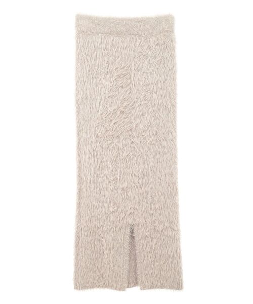 Green　Parks（グリーンパークス）の「シャギーニットスカート（スカート・レディース・ベージュ/オフホワイト/ブラック・FREE）」の16枚目の写真