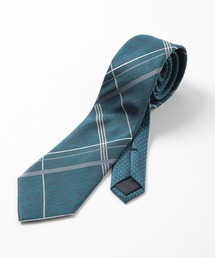 CROWDED CLOSET | オーバーチェック/ピンドット柄クレリックタイ(ネクタイ)