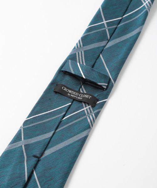 CROWDED CLOSET（クラウデッドクローゼット）の「オーバーチェック/ピンドット柄クレリックタイ（ネクタイ・メンズ・ターコイズブルー/ボルドー/ネイビー・FREE）」の7枚目の写真