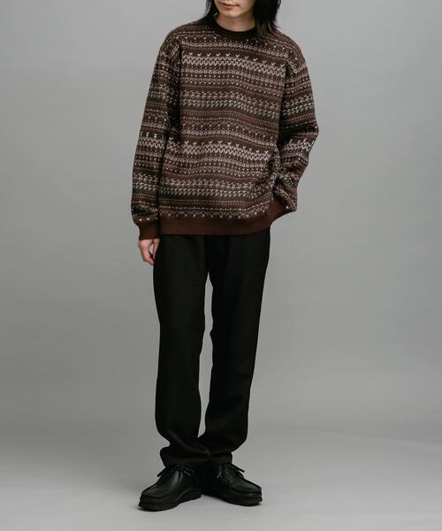 URBAN RESEARCH Sonny Label（アーバンリサーチサニーレーベル）の「フェアアイル柄ニットプルオーバー（ニット/セーター・メンズ・オフホワイト/ブラウン/ネイビー/マスタード・MEDIUM/LARGE）」の22枚目の写真