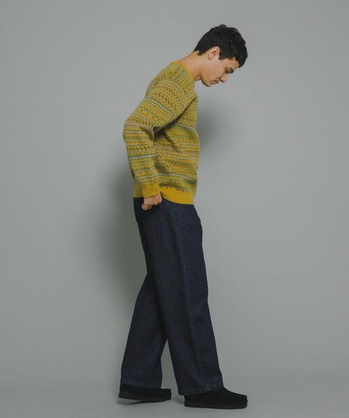 URBAN RESEARCH Sonny Label（アーバンリサーチサニーレーベル）の「フェアアイル柄ニットプルオーバー（ニット/セーター・メンズ・オフホワイト/ブラウン/ネイビー/マスタード・MEDIUM/LARGE）」の10枚目の写真