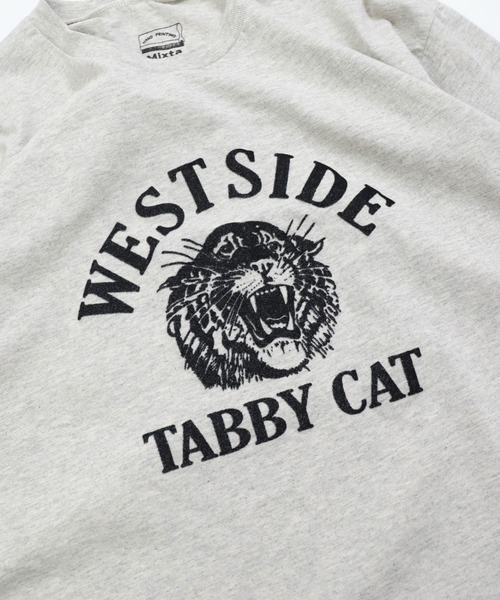 MIXTA（ミクスタ）の「[Mixta] mens / TABBY CAT（Tシャツ/カットソー・メンズ・ベージュ/グレー・L/M）」の3枚目の写真