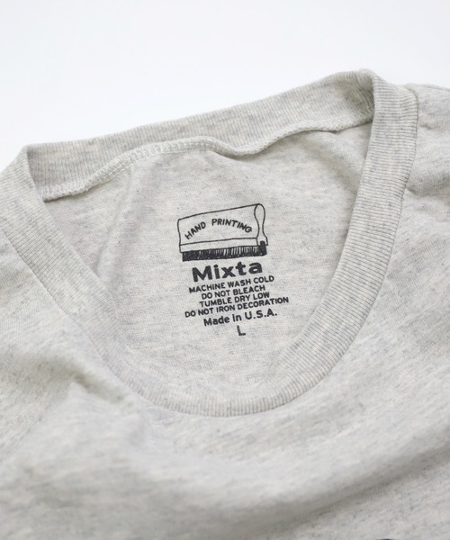 MIXTA（ミクスタ）の「[Mixta] mens / TABBY CAT（Tシャツ/カットソー・メンズ・ベージュ/グレー・L/M）」の8枚目の写真