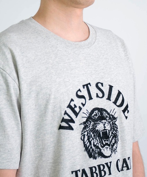 MIXTA（ミクスタ）の「[Mixta] mens / TABBY CAT（Tシャツ/カットソー・メンズ・ベージュ/グレー・L/M）」の6枚目の写真
