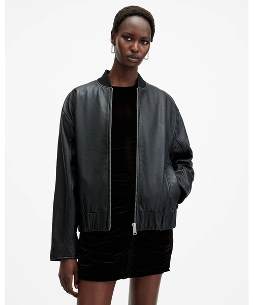 ALLSAINTS（オールセインツ）の「YARA RELAXED FIT LEATHER BOMBER