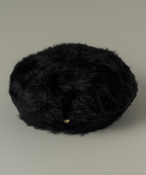 muku（ムク）の「BERET / FUR（ハンチング/ベレー帽・レディース・ブラック・FREE）」の15枚目の写真