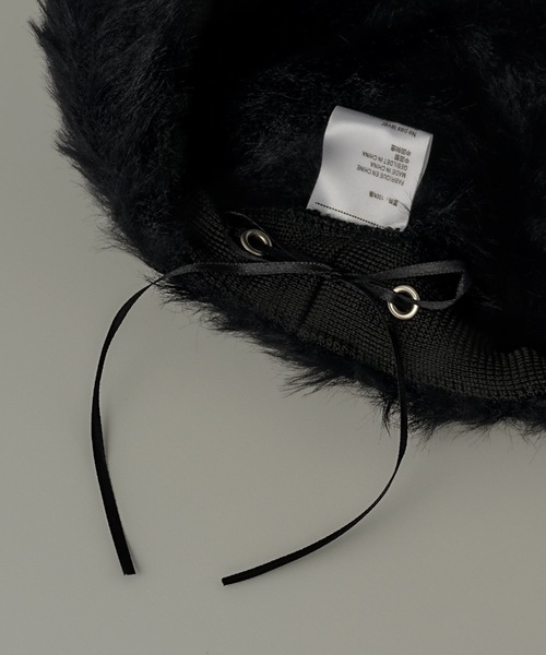 muku（ムク）の「BERET / FUR（ハンチング/ベレー帽・レディース・ブラック・FREE）」の19枚目の写真
