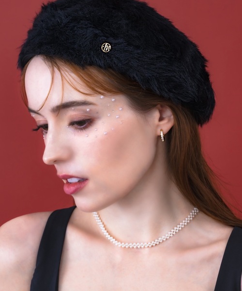 muku（ムク）の「BERET / FUR（ハンチング/ベレー帽・レディース・ブラック・FREE）」の13枚目の写真