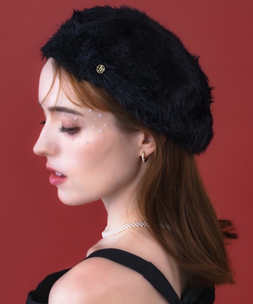 muku（ムク）の「BERET / FUR（ハンチング/ベレー帽・レディース・ブラック・FREE）」の10枚目の写真