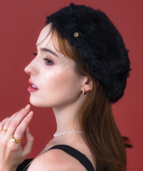 muku（ムク）の「BERET / FUR（ハンチング/ベレー帽・レディース・ブラック・FREE）」の20枚目の写真