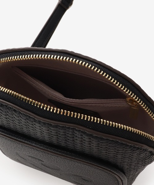 & chouette（アンドシュエット）の「かごバッグ風 ショルダーバッグ（ショルダーバッグ・レディース・オフホワイト/ブラック/黄緑系・FREE）」の16枚目の写真