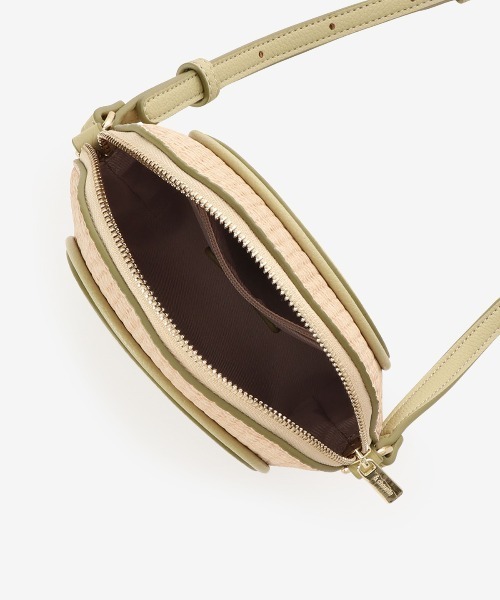 & chouette（アンドシュエット）の「かごバッグ風 ショルダーバッグ（ショルダーバッグ・レディース・オフホワイト/ブラック/黄緑系・FREE）」の22枚目の写真