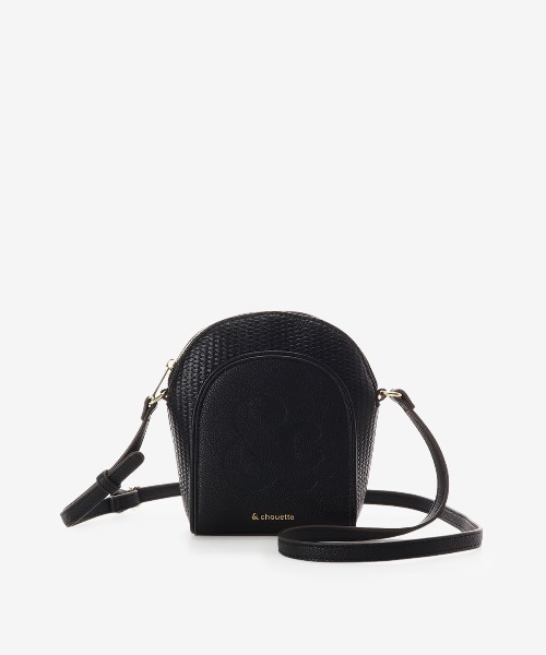 & chouette（アンドシュエット）の「かごバッグ風 ショルダーバッグ（ショルダーバッグ・レディース・オフホワイト/ブラック/黄緑系・FREE）」の11枚目の写真