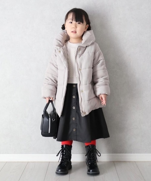 ikka（イッカ）の「フクレジャカードドッキングスカートワンピース（120~160cm）（ワンピース・キッズ・ブラック/ベージュ・120/130/140/150/160）」の15枚目の写真