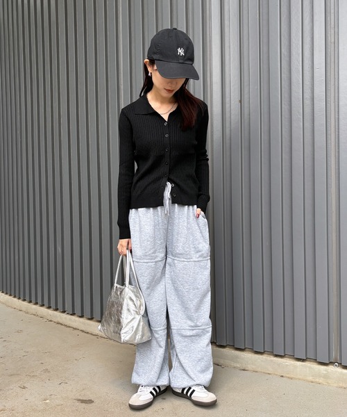 ISOOK(アイスー)の「【ISOOK / アイスー】シームデザインスウェットパンツ / ジョガーパンツ ワイドパンツ バレルパンツ ブロークコア ZOZOTOWN限定(スウェットパンツ・レディース・ブラック/グレー・FREE)」の15枚目の写真