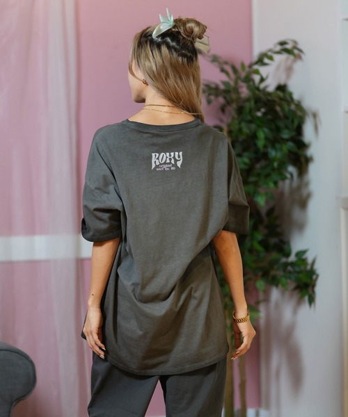 ROXY(ロキシー)の「ROXY/ロキシー ビッグシルエットTシャツ RST251074(Tシャツ/カットソー・レディース・ブラック/オフホワイト/ライトイエロー・M/S)」の11枚目の写真