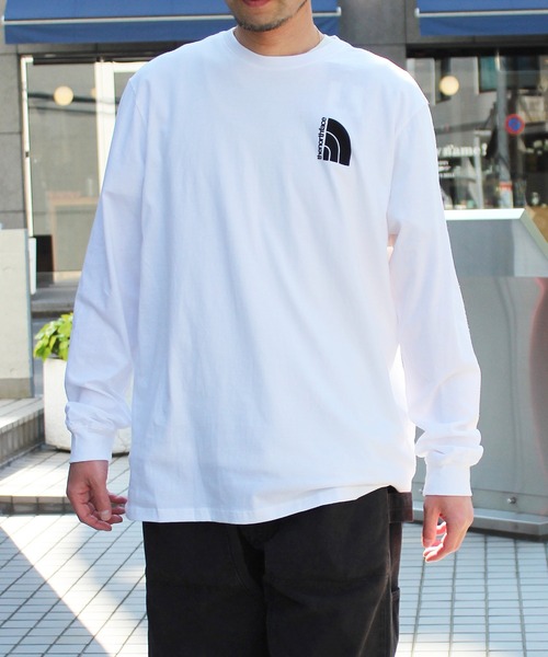 THE NORTH FACE(ザノースフェイス)の「【THE NORTH FACE】ノースフェイス M L/S JUMBO HALF DOME TEE ハーフドーム Tシャツ NF0A84FX(Tシャツ/カットソー・メンズ・ホワイト/イエロー・S/M/L/XL)」の4枚目の写真