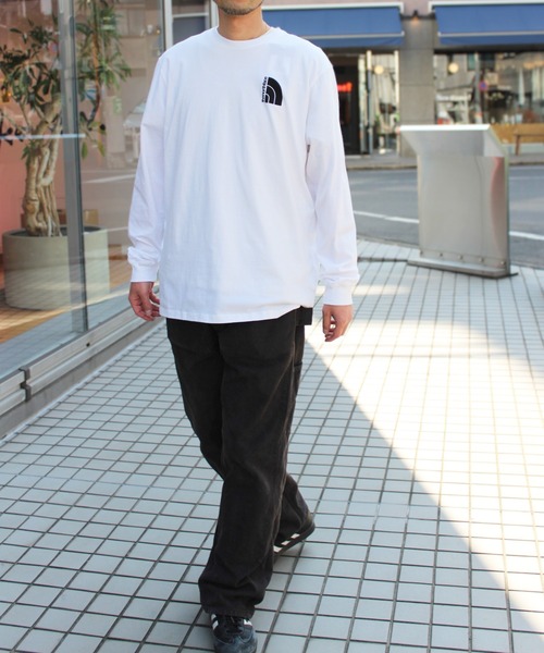 THE NORTH FACE(ザノースフェイス)の「【THE NORTH FACE】ノースフェイス M L/S JUMBO HALF DOME TEE ハーフドーム Tシャツ NF0A84FX(Tシャツ/カットソー・メンズ・ホワイト/イエロー・S/M/L/XL)」の5枚目の写真