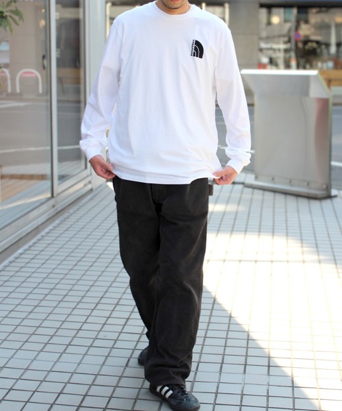 THE NORTH FACE(ザノースフェイス)の「【THE NORTH FACE】ノースフェイス M L/S JUMBO HALF DOME TEE ハーフドーム Tシャツ NF0A84FX(Tシャツ/カットソー・メンズ・ホワイト/イエロー・S/M/L/XL)」の6枚目の写真