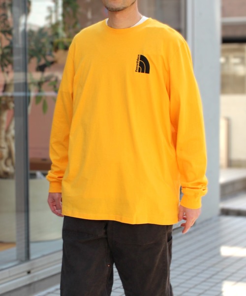 THE NORTH FACE(ザノースフェイス)の「【THE NORTH FACE】ノースフェイス M L/S JUMBO HALF DOME TEE ハーフドーム Tシャツ NF0A84FX(Tシャツ/カットソー・メンズ・ホワイト/イエロー・S/M/L/XL)」の9枚目の写真