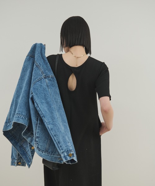 セール】カップ付バックデザインサーマルワンピ（ワンピース