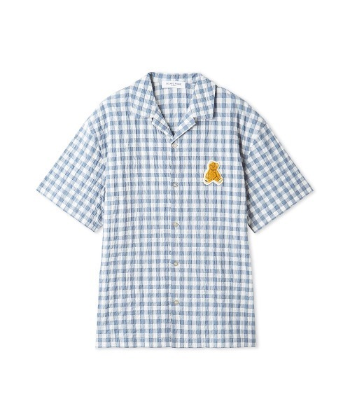 限定品　GELATO PIQUE ネイビー チェック ルームウェアセット　完売 gelato pique（ジェラートピケ）の「【HOMME】ビッグチェック