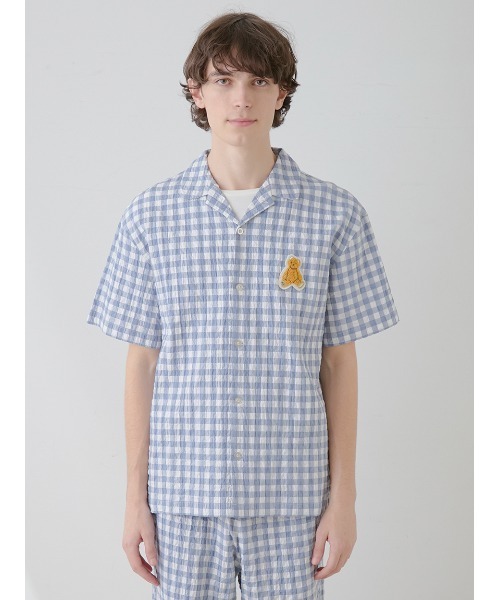 セール】【ONLINE限定】【HOMME】ギンガムチェックシャツ