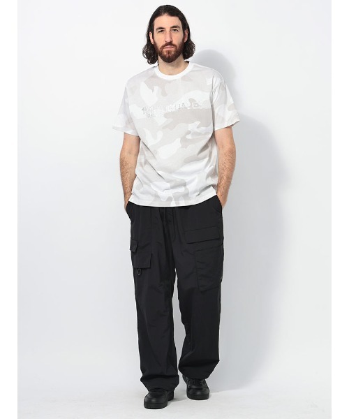 1piu1uguale3 RELAX（ウノピュウノウグァーレトレリラックス）の「1PIU1UGUALE3 RELAX (ウノ ピュ ウノ ウグァーレ トレ リラックス) ラインストーンロゴ  半袖Tシャツ（Tシャツ/カットソー・メンズ・ホワイト/ブラック・S/M/L/XL/2XL）」の11枚目の写真