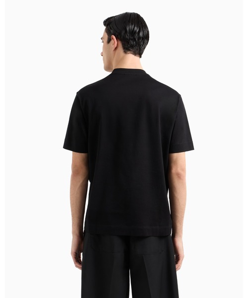 EMPORIO ARMANI(エンポリオアルマーニ)の「【エンポリオ アルマーニ】Tシャツ ジャージー ジャカードロゴ(Tシャツ/カットソー・メンズ・ホワイト系/ダークネイビー/ブラック・LARGE/MEDIUM/SMALL/X-LARGE/XX-LARGE/XXX-LARGE/X-SMALL)」の11枚目の写真