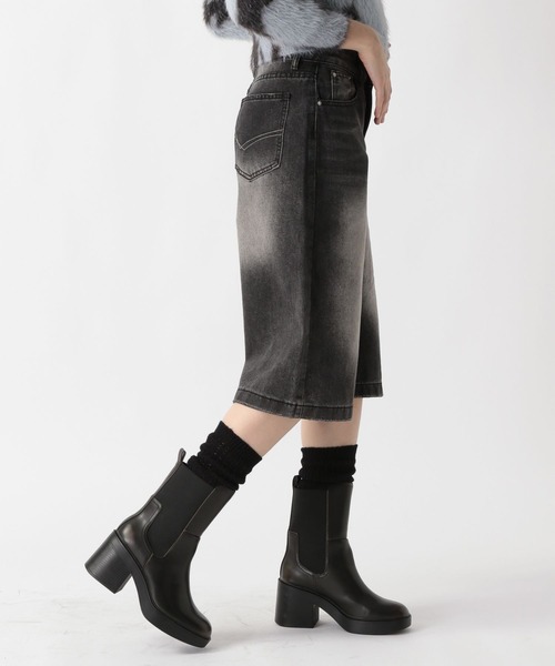 FOREVER 21（フォーエバー トゥエンティーワン）の「【2025SS】加工デニムハーフパンツ（デニムパンツ・レディース・ブルー/ブラック・MEDIUM/SMALL）」の9枚目の写真